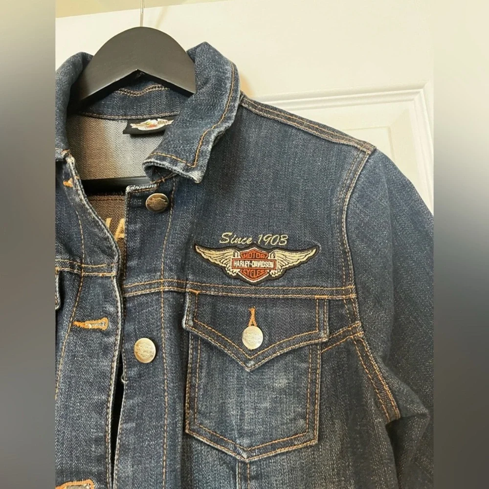 Harley Davidson Denim Jacket - Picture 4 of 5